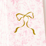 Pink Bow Toile Scalloped Paper Guest Towels