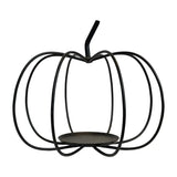 Matte Black Wire Pumpkin Candleholder