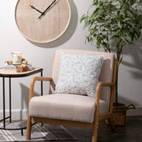 Charolais Soft Blue Scrolls Throw Pillow