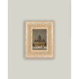 Ice Skating Framed Antique Art 10x12