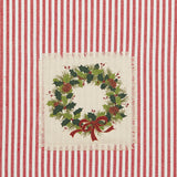 Holiday Patch Stripe Wreath Kitchen Towel