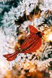 Hancrafted Quill Cardinal Ornament