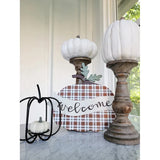 Matte Black Wire Pumpkin Candleholder