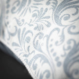 Charolais Soft Blue Scrolls Throw Pillow