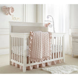 Heritage Blush Floral Organic Cotton Crib Fitted Sheet