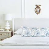 Charlotte Vintage French Floral Toile Throw Pillow