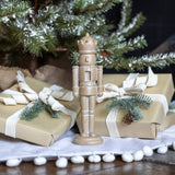 Whitewashed Tabletop Nutcracker