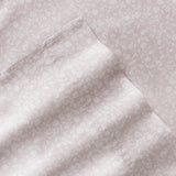 Rustic Jacobean Cotton Sateen Patterned Sheet Set in Mauve (300 Thread Count)
