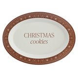 Gingerbread Oval Cookie Tray