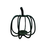 Matte Black Wire Pumpkin Candleholder