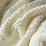 Paige Chenille Knit Pompom Blanket