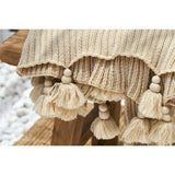 Nicole Lane Tassel Throw Blanket