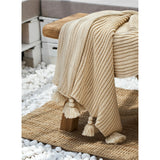 Nicole Lane Tassel Throw Blanket