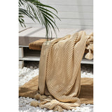 Nicole Lane Tassel Throw Blanket