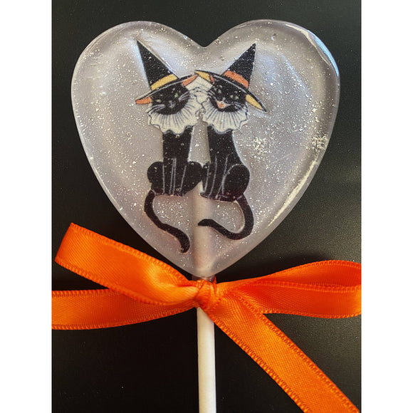 Witchy Kitties Halloween Lollipops 