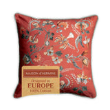 Dalida Terracota Throw Pillow 20" x 20"