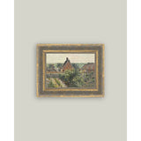 Near the Garden Framed Antique Art: 7x5
