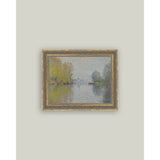 Autumn on the Seine Framed Antique Art: 7x5
