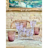 Patina Vie Lilac Tapestry 18K Gold Filigree Goblets (Set of 2)