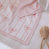 Pink Ribbon Organic Cotton Double-Sided Blanket
