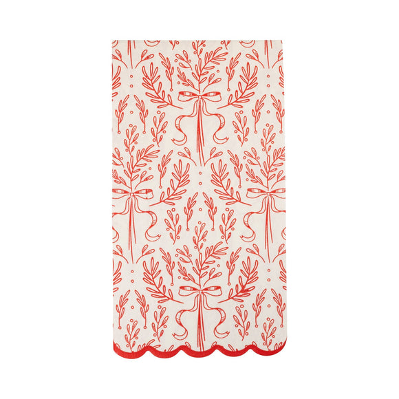 Red Bough Pattern Dinner Napkin