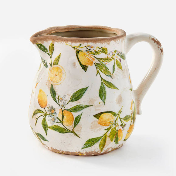 Tundy Lemon Pitcher Planter