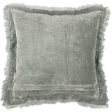 Odette Velvet Lace Pillow in Sage Mist