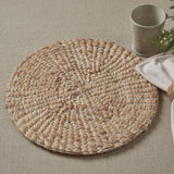 Braided Hyacinth Round Placemats (Set of 4)