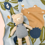Blanket Blueberry Bear Bee Organic Cotton Baby Blanket