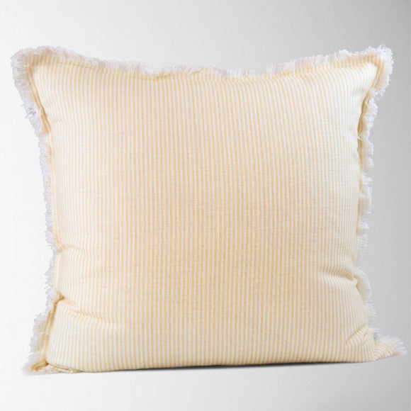 Magnolia Ticking Stripe Throw Pillow in Gold 22