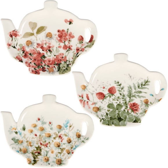 Southwarke Florals Stoneware Tea Bag Holder Set