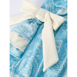 Ocean Girls Bow Ruffle Romper