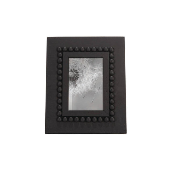 GiGi Black 4x6 Photo Beaded Wood Picture Frame