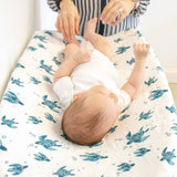 Sea Turtles Oh-So-Soft Muslin Changing Pad Cover