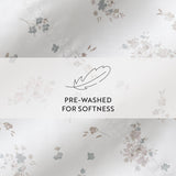 Blue Bouquet Bliss Brushed Cotton Patterned Sheet Set