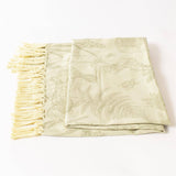 Rabbit And Fern Jacquard Throw Blanket
