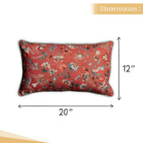 Dalida Terracota Throw Pillow 20" x 20"