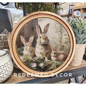 Rabbit Hollow 8" Round Art