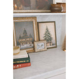 Ice Skating Framed Antique Art 10x12