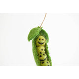 Peas in a Pod Felted Ornament