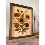 Fall Bouquet Wood Wall Art 13x17"