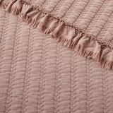 Wilhemina Dusty Rose Quilt Set: Dusty Rose / Full/Queen