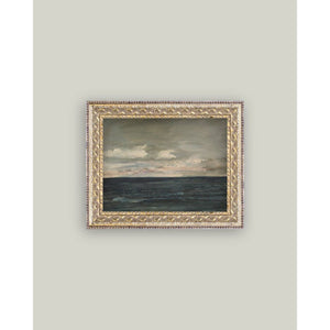 Ocean View Framed Antique Art: 10x8