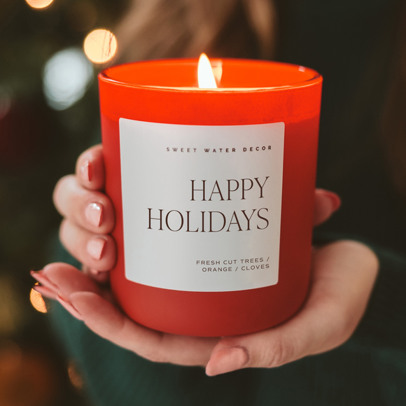 Happy Holidays 15 oz Soy Candle