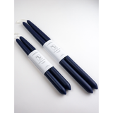 Midnight Blue | Dipped Beeswax Taper Candles | All Natural: 10 Inch