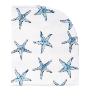 Organic Starfish Baby Blanket 40" x 34"