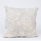 Windward Blue Kantha Stitch Throw Pillow