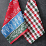 Holiday Nutcrackers Dishtowel Set of 2