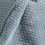 Velvet Stitch Quilted Throw: Grey