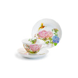 Hydrangea & Hummingbird Bone China Cup and Saucer